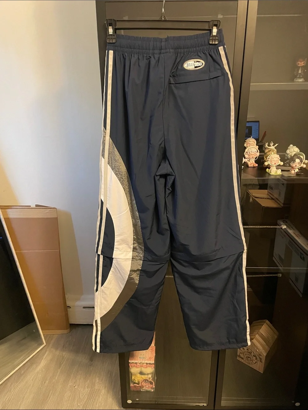 Adidas × Brain Dead  logo track pants. Size Xs.